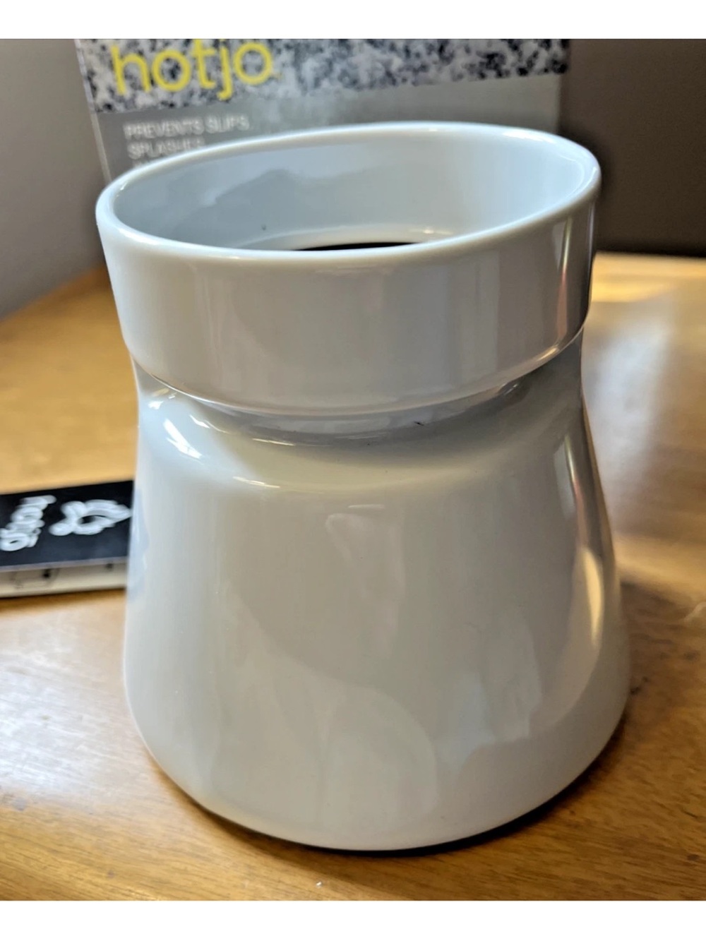 Hotjo Coffee Mug Cup 1980s 14oz White Ceramic Travel with Lid & Box -VNOS! - Picture 10 of 13